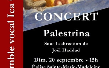 Concert Palestrina au profit de la restauration de Notre-Dame de Lorette