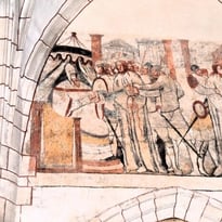Visite guidée des peintures murales de l'église de Vault-de-Lugny