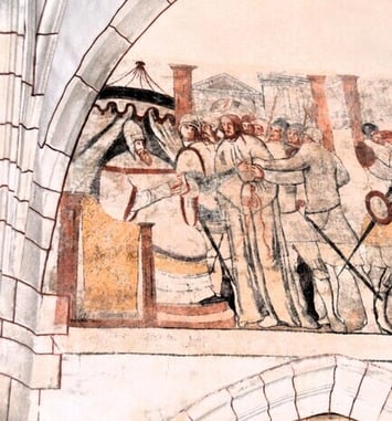 Visite guidée des peintures murales de l'église de Vault-de-Lugny