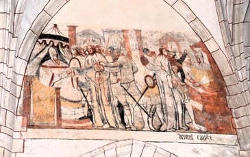 Visite guidée des peintures murales de l'église de Vault-de-Lugny