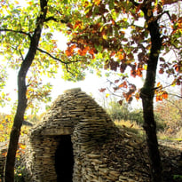 Randonnée dans les meurgers d'Accolay et visite des cabanes de pierres sèches