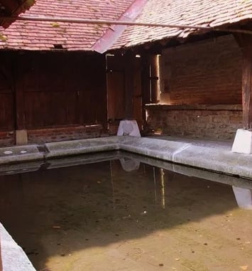 Visite du lavoir de Thury