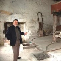 Démonstration du fonctionnement du pressoir de Thury