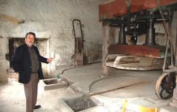 Démonstration du fonctionnement du pressoir de Thury