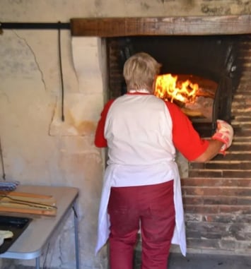 Cuisson au four à pain, pain beurré