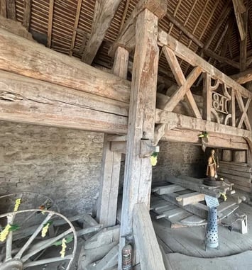 Visite du pressoir d'en haut