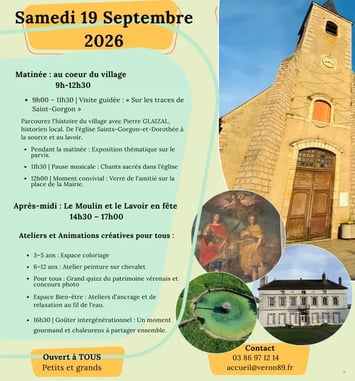 Visite guidée « Sur les traces de Saint-Gorgon » de l'église Saint-Gorgon-et-Dorothée à la source et au lavoir.