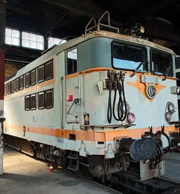 Exposition de la locomotive électrique BB-88511