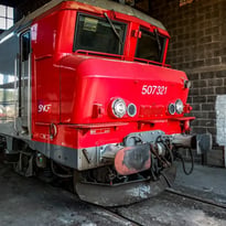 Visite de la locomotive électrique BB-7321 et accès à la cabine de conduite
